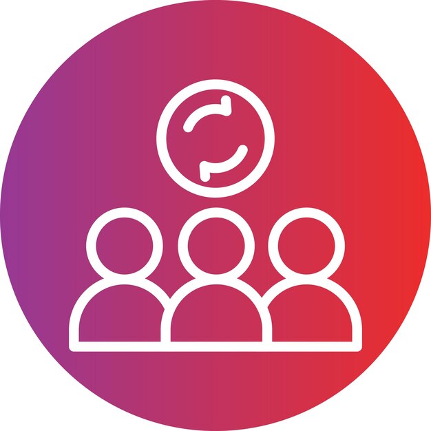 Dynamiczny styl ikony grupy projektowania wektorowego