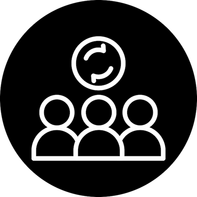 Dynamiczny styl ikony grupy projektowania wektorowego