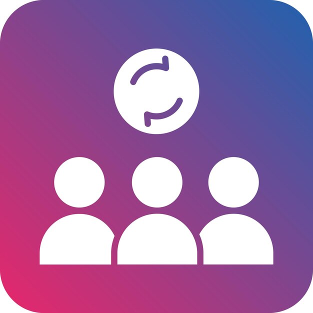 Dynamiczny styl ikony grupy projektowania wektorowego