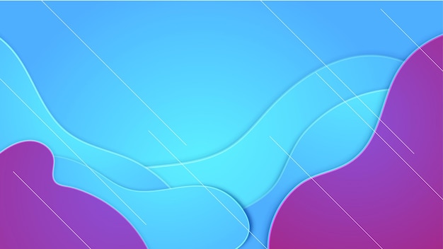 Dynamiczny styl papercut niebieski fioletowy kolorowy abstrakcyjny wzór geometryczny wzór tła