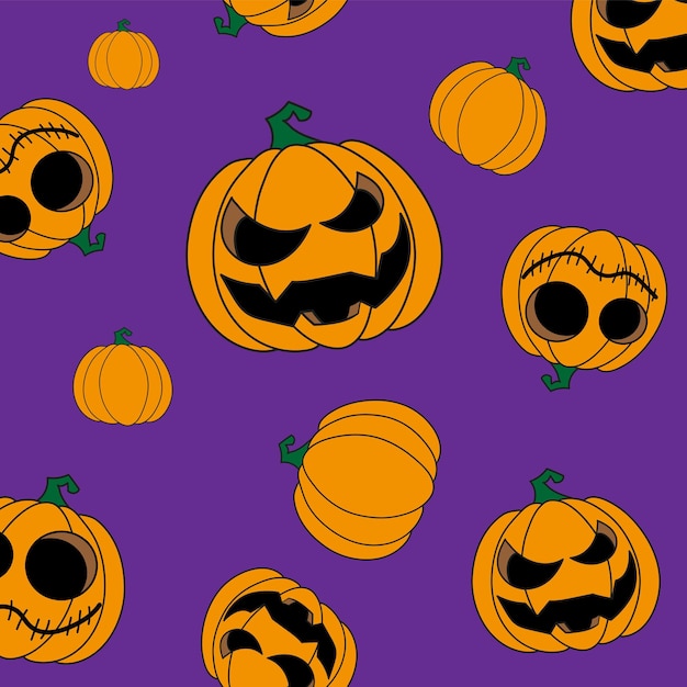 Dynia Bez Szwu Wzór Halloween Ilustracji Wektorowych Dynia Halloween Tekstylia Do Druku Projektu