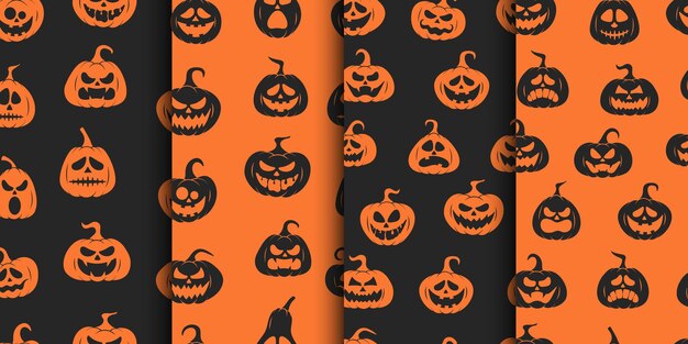 Dynia wektor wzór z elementami projektu na tle Halloween Dynia