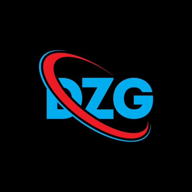 Plik wektorowy dzg logo dzg litery dzg design logo inicjały dzg logo połączone z okręgiem i dużymi literami logo monogram dzg typografia dla biznesu technologicznego i marki nieruchomości