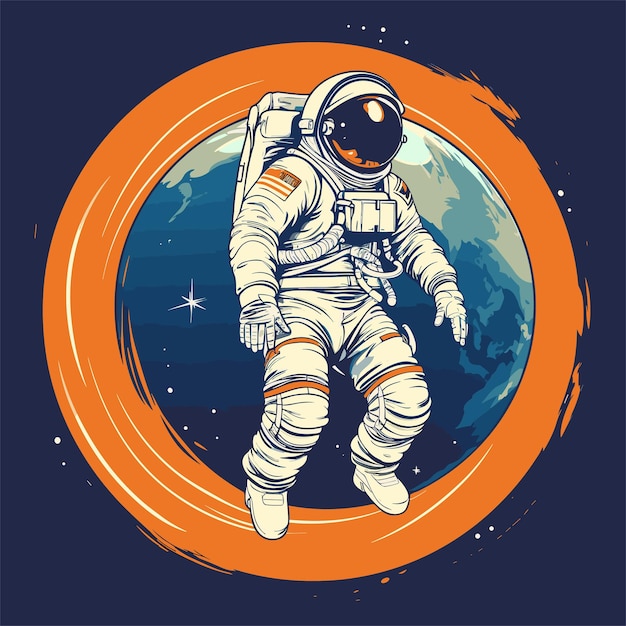 Dziecko Astronauta I Przestrzeń Kosmiczna Clipart śliczny Astronauta Odizolowany Na Tle