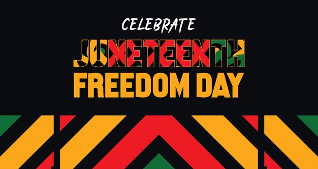 Dziedzictwo i postęp Juneteenth Ilustracja Banner tło