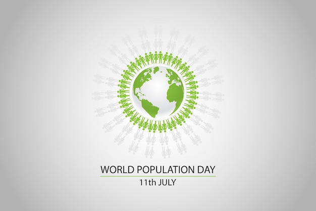 Plik wektorowy dzień liczba ludności na świecie