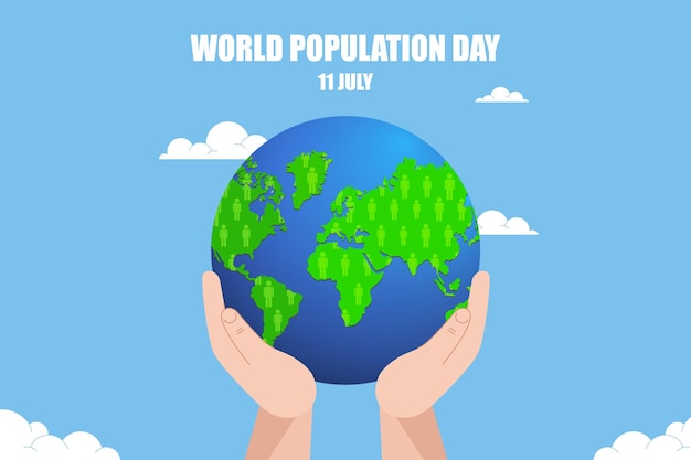 Plik wektorowy dzień liczba ludności na świecie