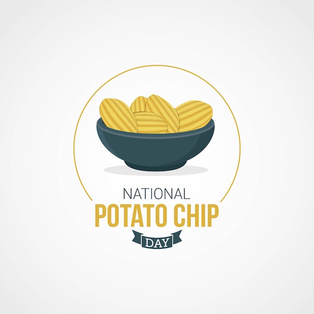Plik wektorowy dzień national potato chip
