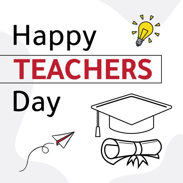 Plik wektorowy dzień nauczyciela edukacji międzynarodowej szczęśliwy światowy dzień