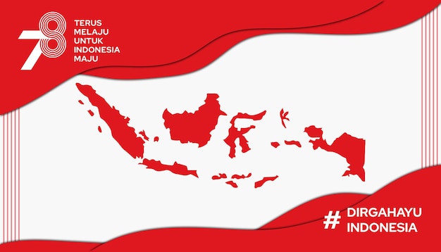 Dzień Niepodległości Indonezji 17 Sierpnia 2023 Hut Ri 78 Tło