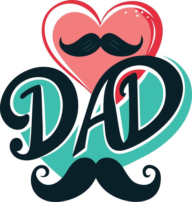 Wektor dzień ojca z ilustracją wektorową