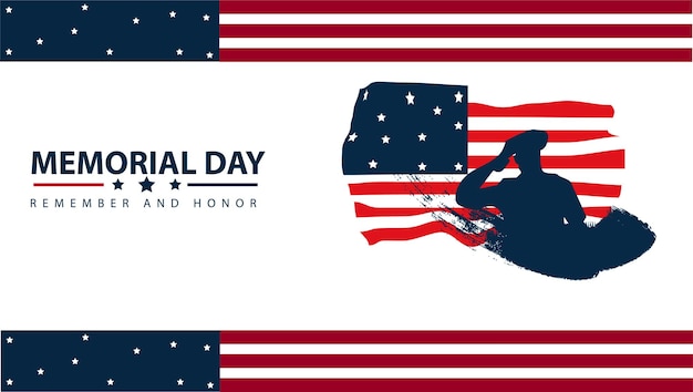 Dzień Pamięci Pamiętaj i uczcij plakat USA obchody dnia pamięci Amerykańskie święto narodowe