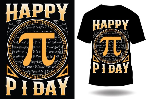 Dzień Wektorowy Pi Specjalna Typografia Projekt Koszulki Projekt Szablonu Z Pi Matematyką Itp.