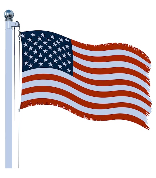 Dzień Weteranów Flaga USA Clipart