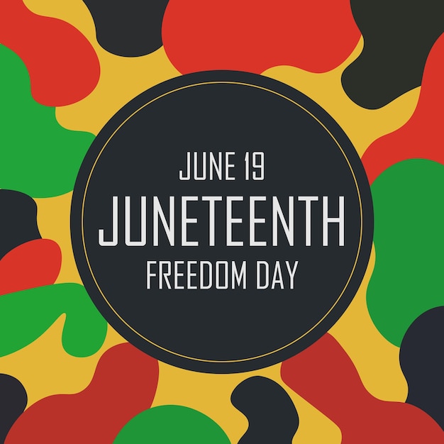 Plik wektorowy dzień wolności juneteenth wektor juneteenth