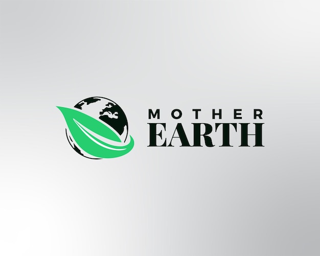 Dzień Ziemi 22 Kwietnia Tekst Wektor Ilustracja Projektowanie Logo Dzień Ziemi