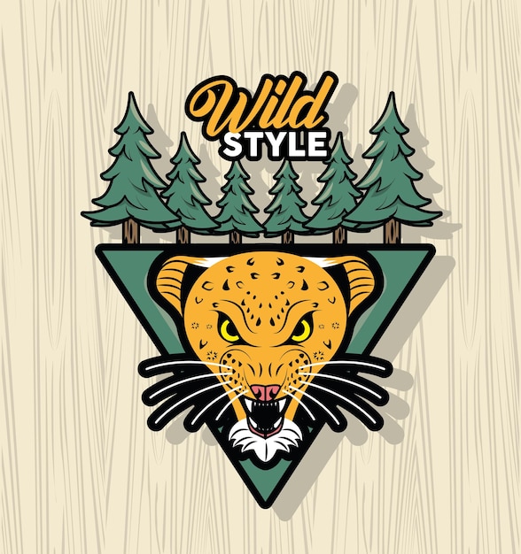 Dziki Styl Patch W Stylu Retro