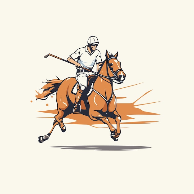 Plik wektorowy dżokej na koniu ilustracja wektorowa