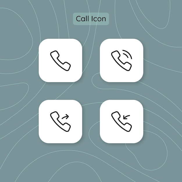 Plik wektorowy dzwonienie przez telefon ikona wektor premium design