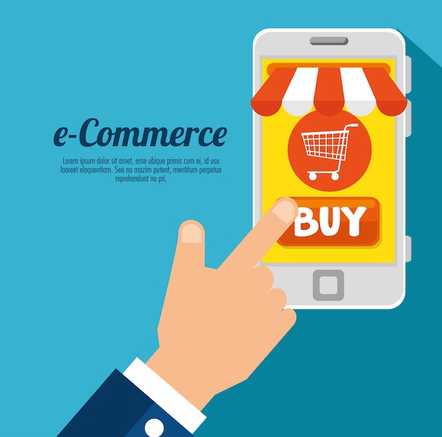 E Commerce Concept Zakupy Online