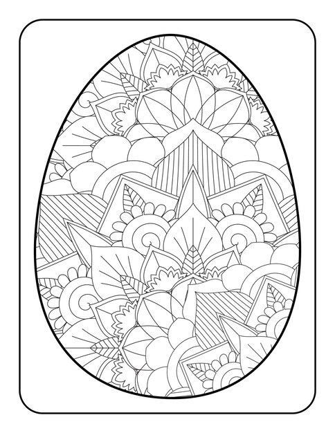 Easter egg kolorowanki Easter Bunny kolorowanki Strona kolorowanka dla dorosłych i dzieci