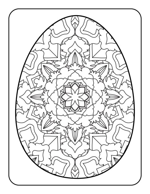 Easter egg kolorowanki Easter Bunny kolorowanki Strona kolorowanka dla dorosłych i dzieci