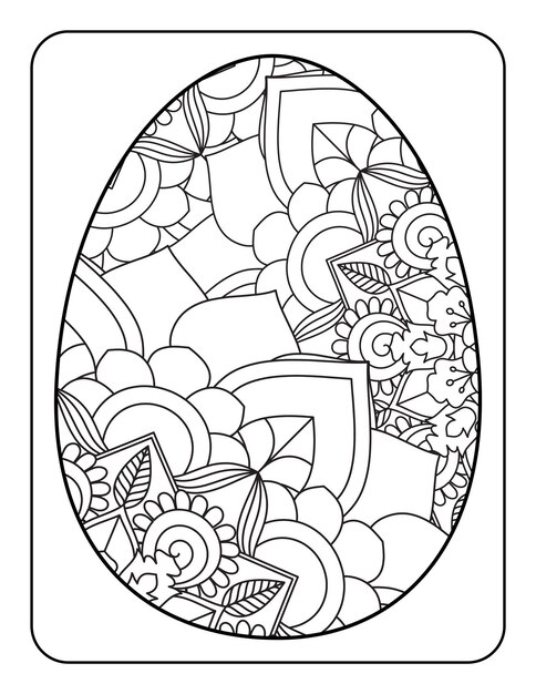 Easter egg kolorowanki Easter Bunny kolorowanki Strona kolorowanka dla dorosłych i dzieci