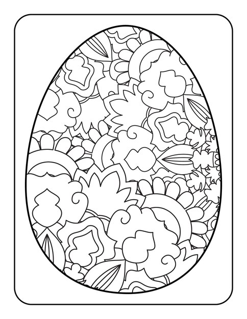 Easter egg kolorowanki Easter Bunny kolorowanki Strona kolorowanka dla dorosłych i dzieci