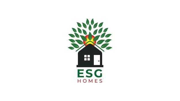 Eco house logo