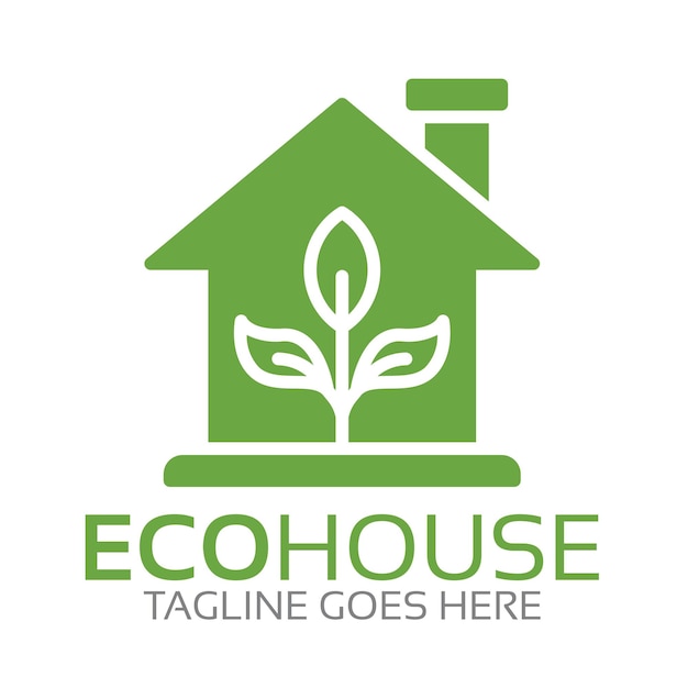 Plik wektorowy eco house logo