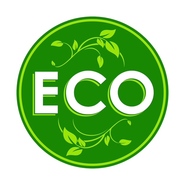 Plik wektorowy eco organic vector icon ecology flat vector sign vector illustration