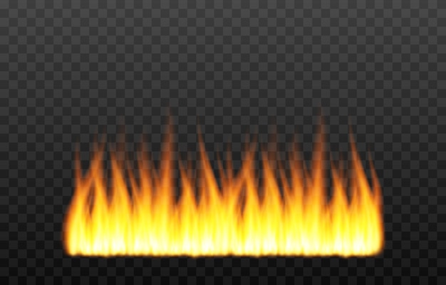 Plik wektorowy ector fire flames na izolowanym przezroczystym tle bonfire fire png flame