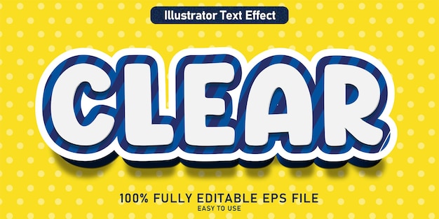 EDIT TABLE TEXT EFFECT CLEAR (Effekt jasny)