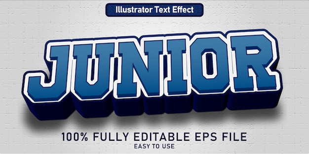 EDIT TABLE TEXT EFFECT JUNIOR