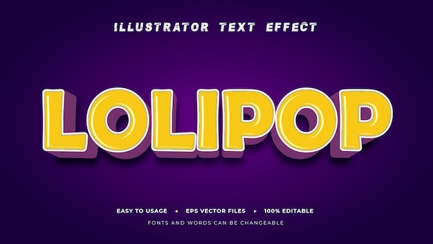 Editable_text_lolipop_style_effect