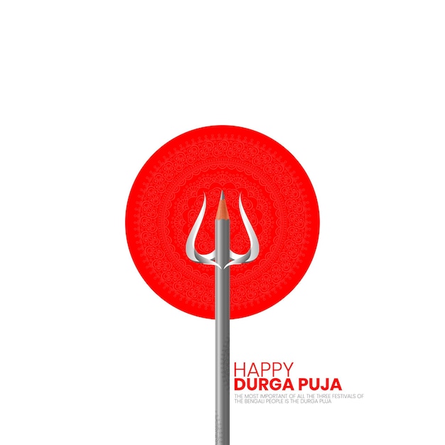Edukacja Durga puja koncepcja Kreatywna reklama Projekt Navratri Durga puja festiwal uroczystości
