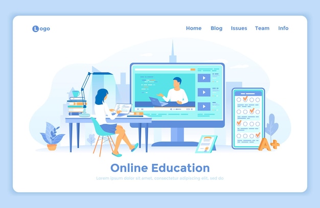 Edukacja Online Elearning Kursy Szkoleniowe Online Egzaminy Testy Monitor Ekranu Z Video Tuto