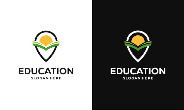 Edukacja Point Logo Projektuje Koncepcja Ilustracji Wektorowych, Learning Center Logo Symbol Szablon Ikony