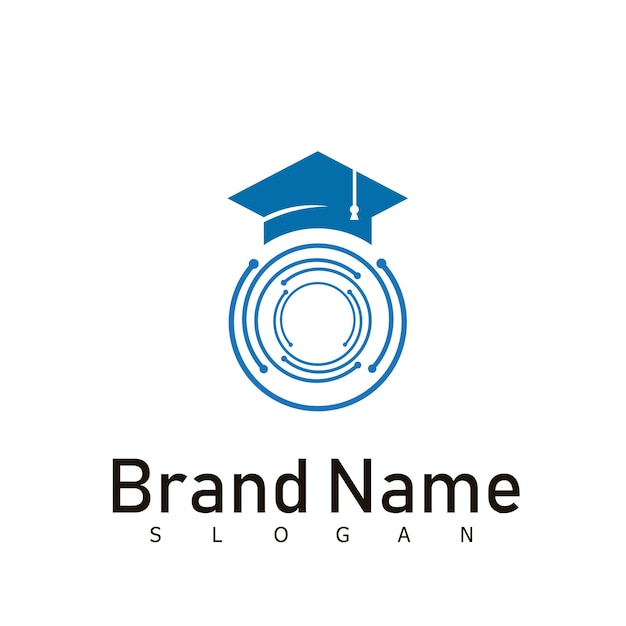 Edukacja Szkoła Uniwersytet Technologia Logo Projekt Symbol