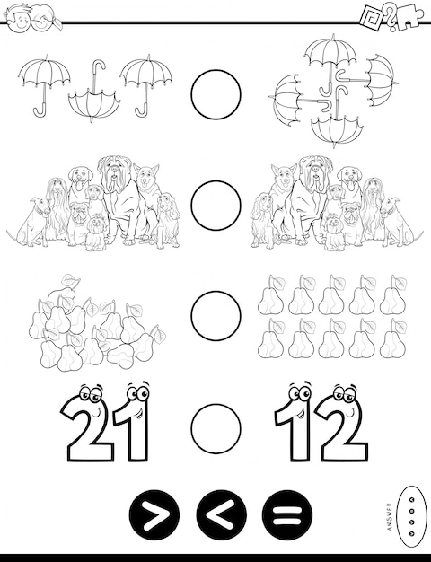 Plik wektorowy edukacyjna gra logiczna matematyczna dla dzieci