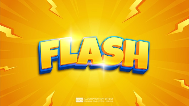 Edytowalna czcionka z efektem tekstowym Flash