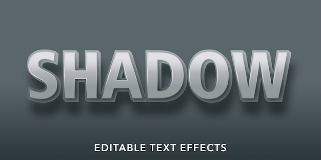 edytowalne efekty tekstowe w cieniu