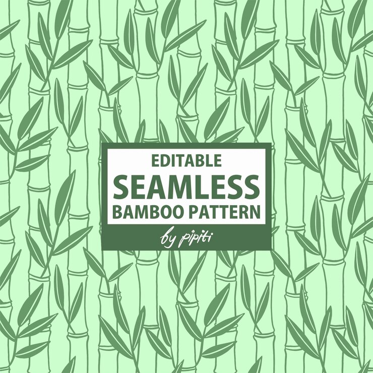 Wektor edytowalne seamless bamboo pattern