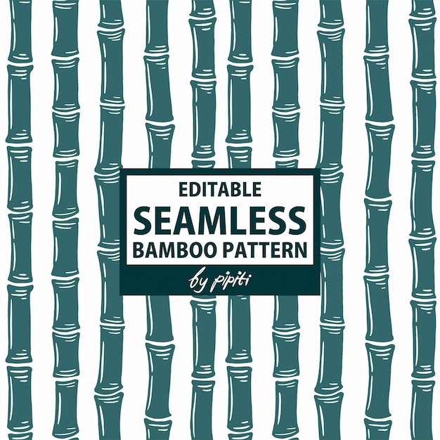 Edytowalne Seamless Bamboo Pattern