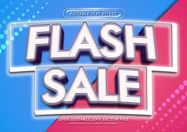 Edytowalny Efekt 3d Flash Sale