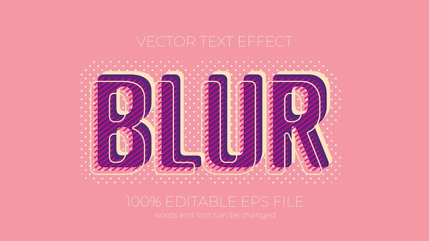 Edytowalny Efekt Rozmycia Tekstu W Stylu Neonowym Edytowalny Efekt Tekstowy Eps