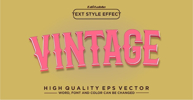 Edytowalny Efekt Stylu Vintage