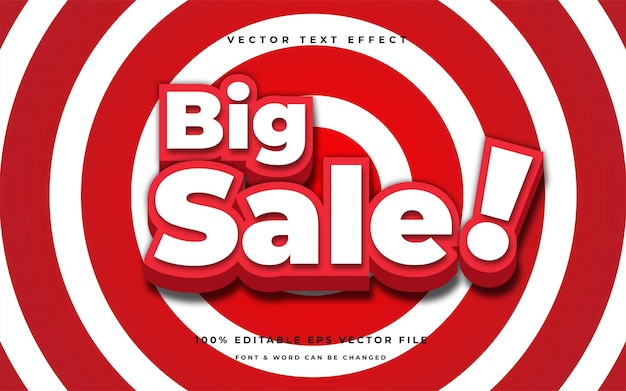 Edytowalny Efekt Tekstowy Big Sale