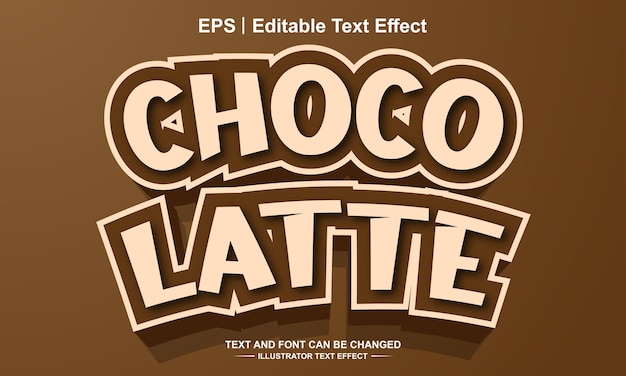 Edytowalny Efekt Tekstowy Chocholate