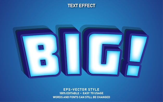 Edytowalny efekt tekstowy Cute Big